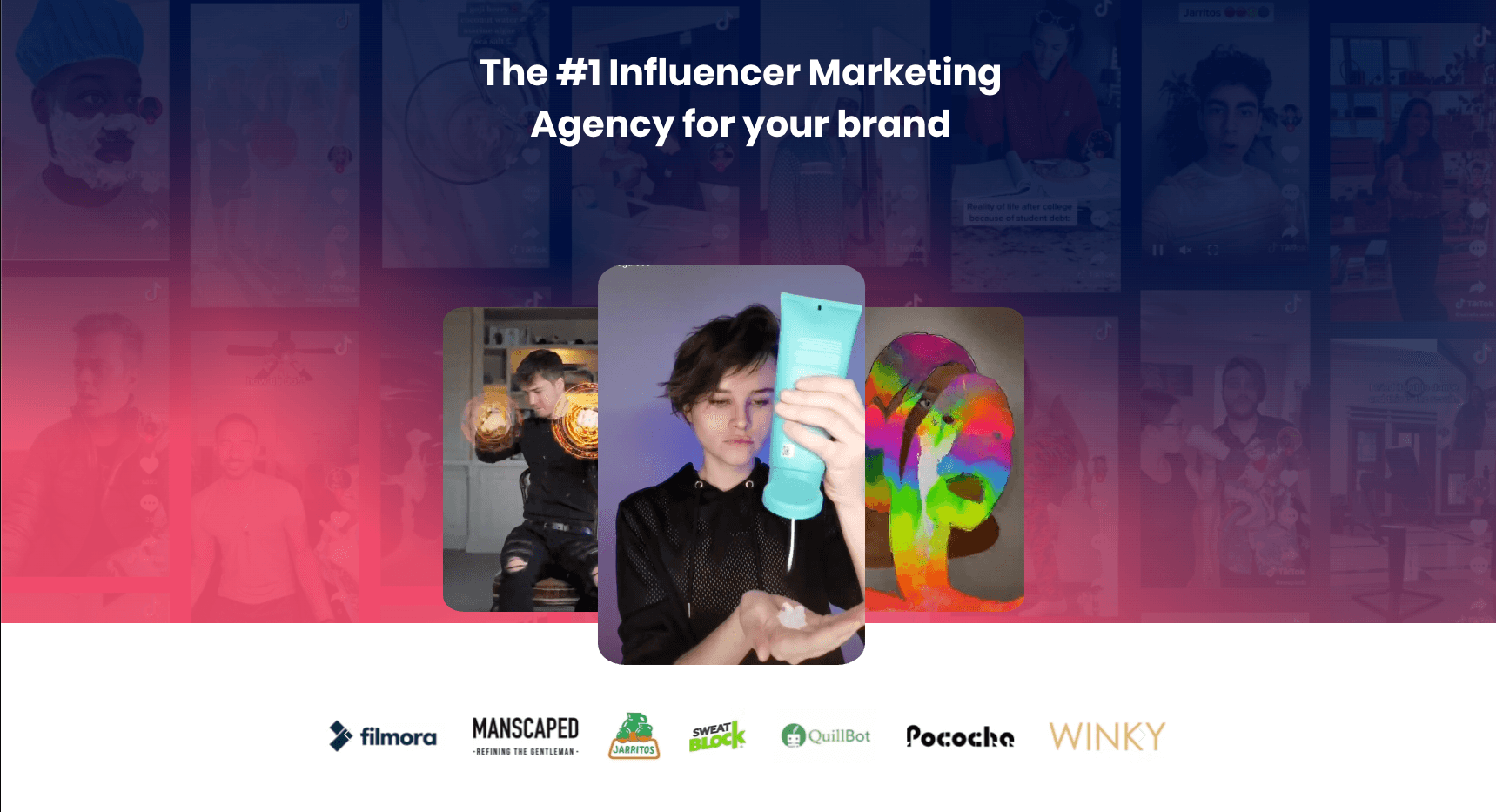 Clicks Talent homepage screenshot